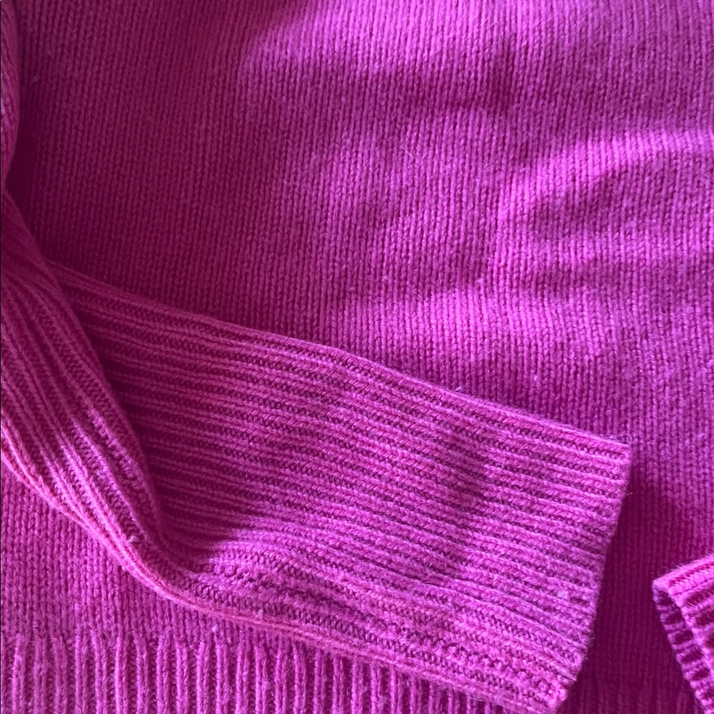 Wilfred Vibrant Pink Turtleneck Sweater small cashmere - Picture 2 of 6